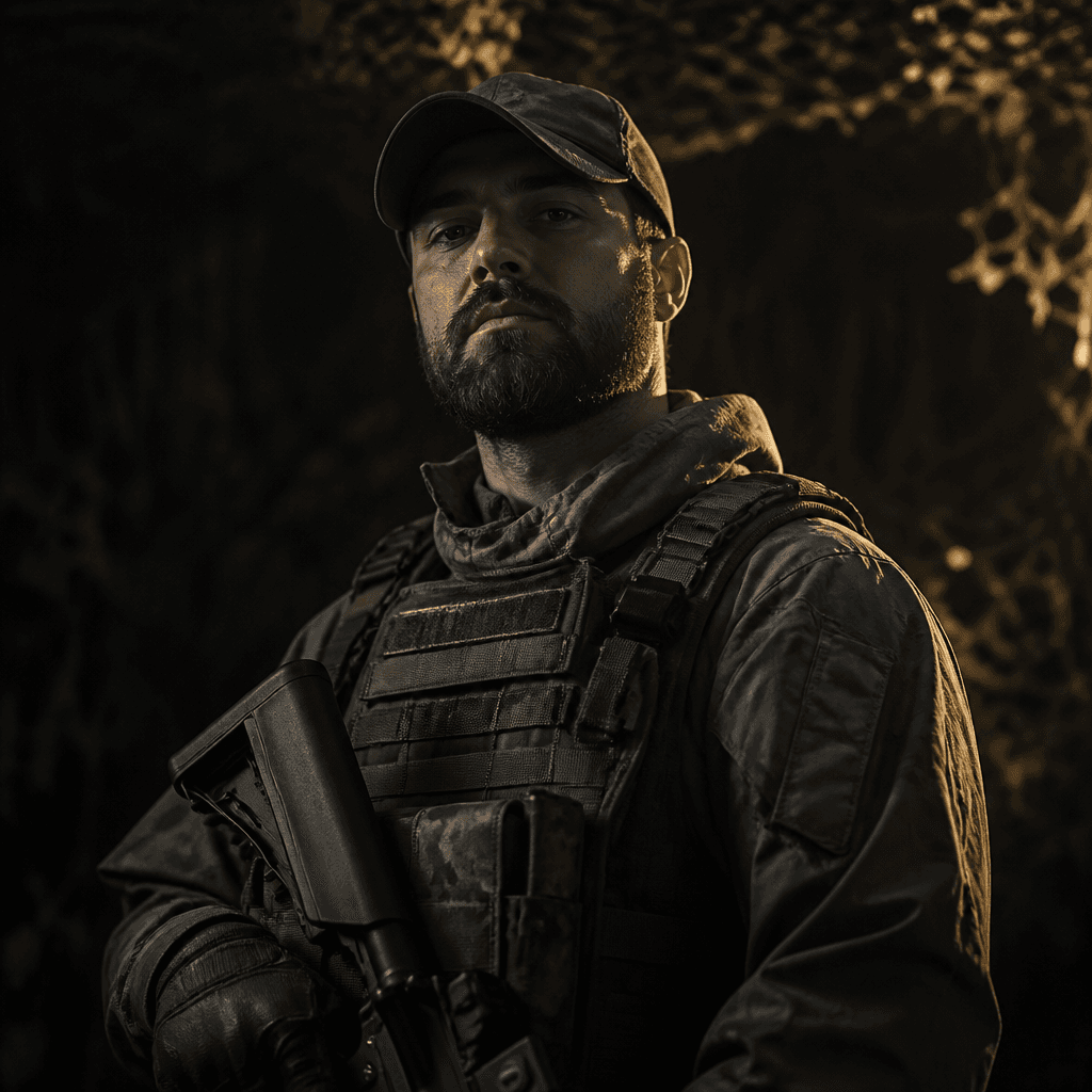 Comandante de equipe de airsoft